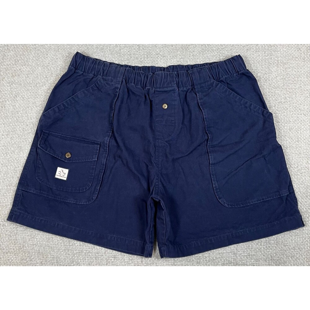 Walt Disney World Cargo Shorts Men's XXL Blue Pull On Elastic Waist Disney Logo